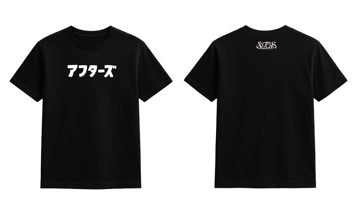 【AFTERS】アフターズ T-SHIRT BLACK & WHITE