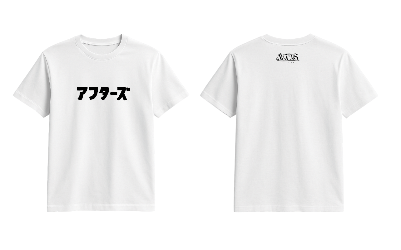 【AFTERS】アフターズ T-SHIRT BLACK & WHITE